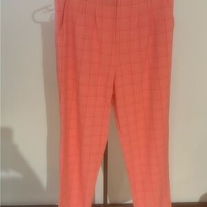 Urban Renewal Coral Plaid Women's Trousers
